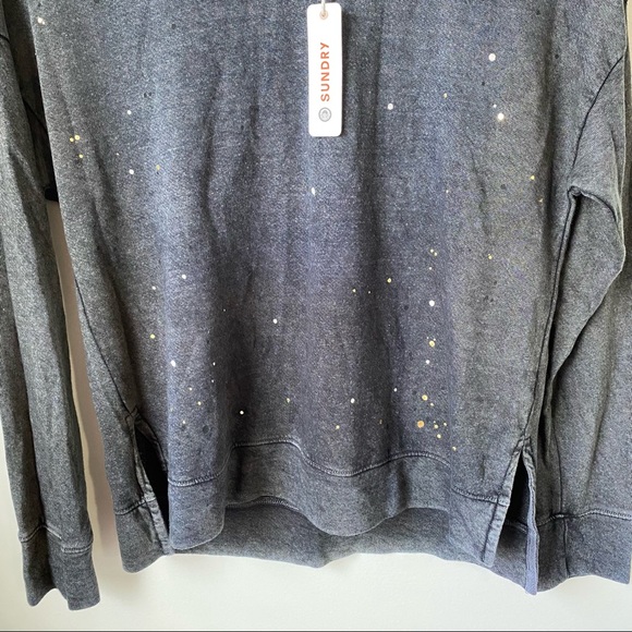 Sundry Paint Splatter Crew Neck Pullover - Picture 4 of 14